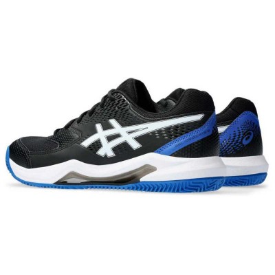 Asics Gel Dedicate 8 Clay Black Blue Shoes