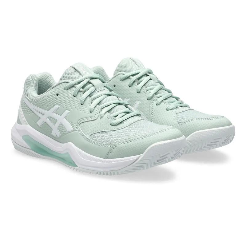 Zapatillas Asics Gel Dedicate 8 Clay Verde Liquen Blanco Mujer