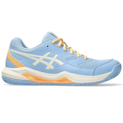 Asics Gel Dedicate 8 Padel Blue Stone Cream Sapatos Femininos