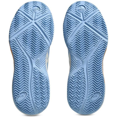 Asics Gel Dedicate 8 Padel Blue Stone Cream Sapatos Femininos