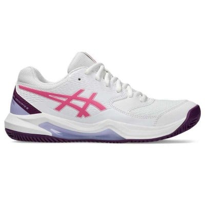 Asics Gel Dedicate 8 Padel White Dragon Fruit Sapatilhas Feminino