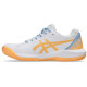 Zapatillas Asics Gel Dedicate 8 Padel Blanco Naranja Mujer