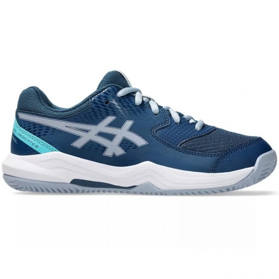 Scarpe da ginnastica Asics Gel Dedicate 8 Padel GS Blu Mako Grigio Junior