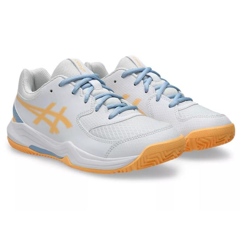 Scarpe da ginnastica Asics Gel Dedicate 8 Padel GS Bianco Arancione Junior