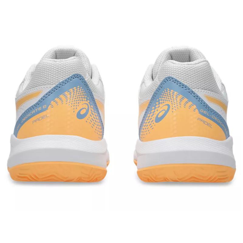 Scarpe da ginnastica Asics Gel Dedicate 8 Padel GS Bianco Arancione Junior