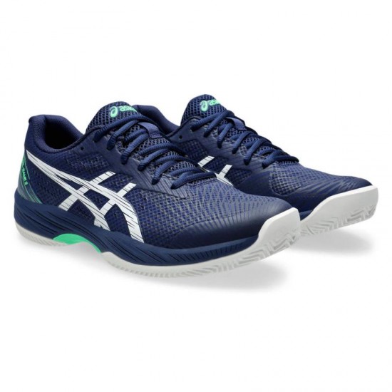 Baskets Asics Gel Game 9 TERRE BATTUE Bleu Blanc