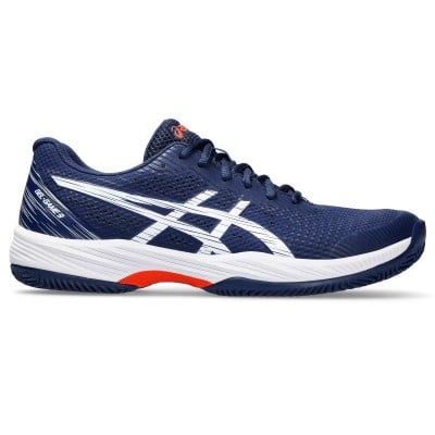 Asics Gel Game 9 Blu Marino Bianco Scarpe - Terra Battuta