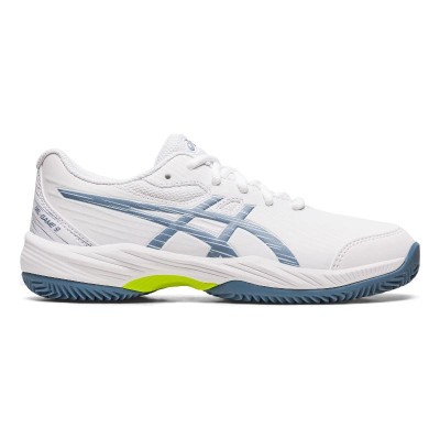 Baskets Asics Gel Game 9 GS Clay White Blue Steel Junior