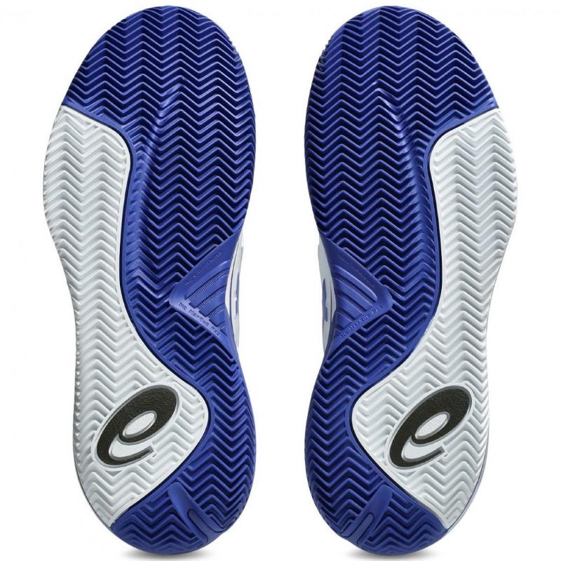 T?nis Asics Gel Resolution X Clay Branco Azul Cobalto