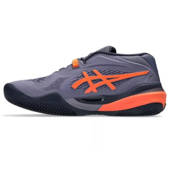 Zapatillas Asics Gel Resolution X Clay Gris Purpura Naranja