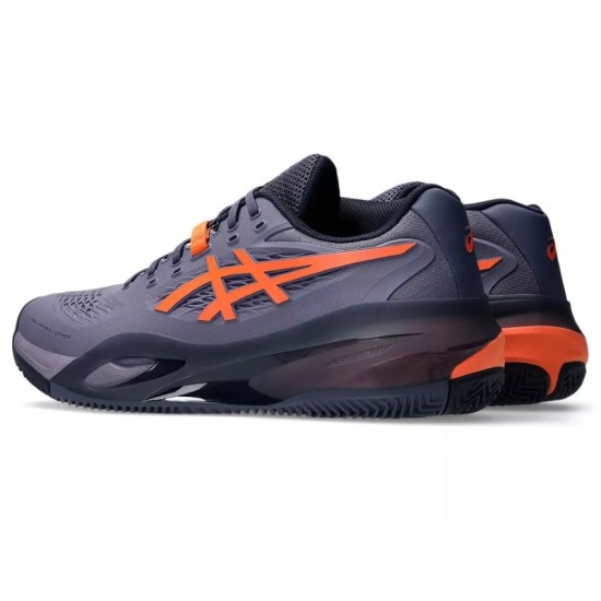 Baskets Asics Gel Resolution X Clay Gris Violet Orange