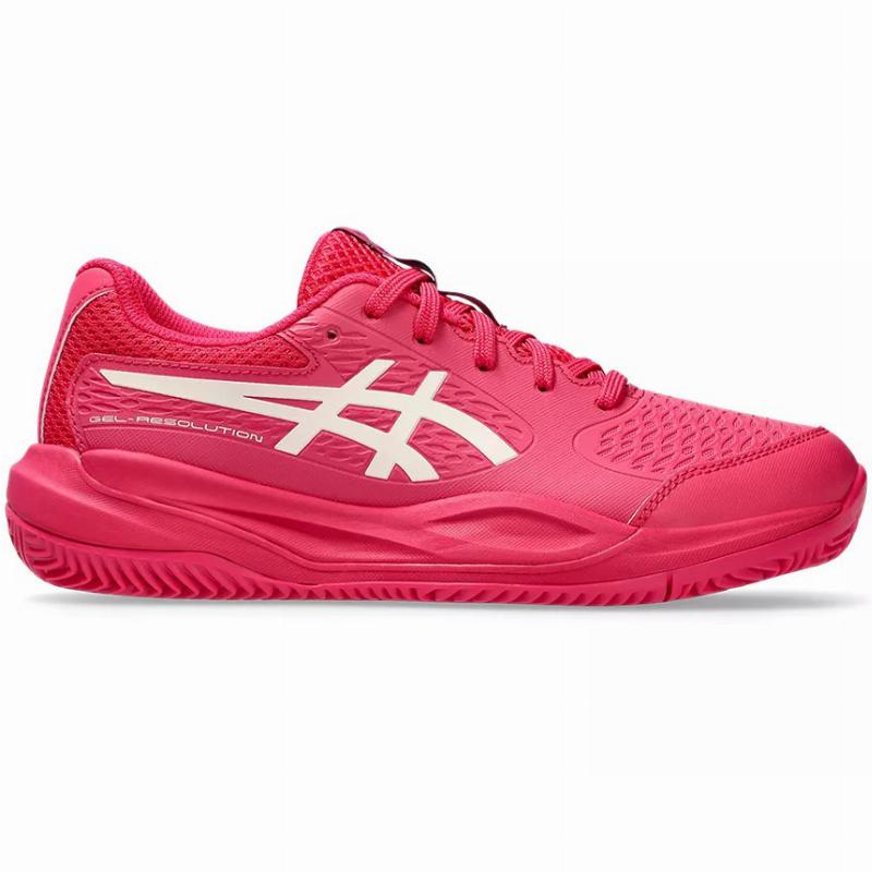 Baskets Junior Asics Gel Resolution X Clay GS Rose Vif Cr?me