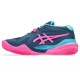 Tenis Asics Gel Resolution X Padel Azul Mako Rosa