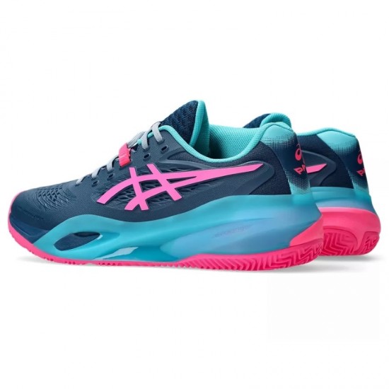 Baskets Asics Gel Resolution X Padel Bleu Mako Rose