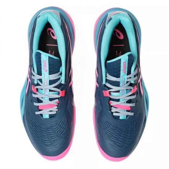 Baskets Asics Gel Resolution X Padel Bleu Mako Rose