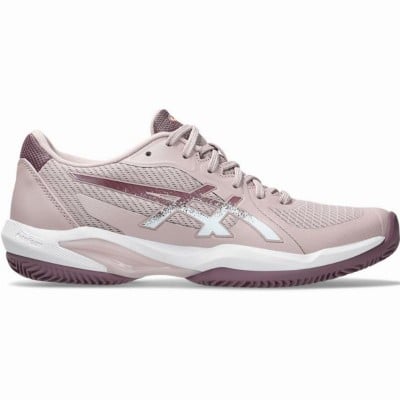 Baskets Femme Asics Solution Swift FF 2 TERRE BATTUE Rose Blanc