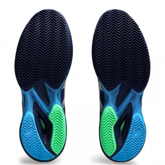 Sneakers Asics Solution Speed FF 3 Blu Bianco - TERRA BATTUTA