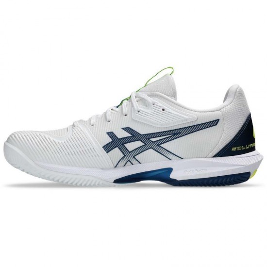 Asics Solution Speed FF 3 Clay White Blue Tenis Mako