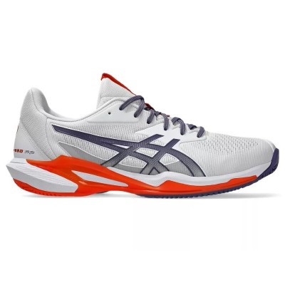 Sneakers Asics Solution Speed FF 3 Clay Bianco Grigio Arancio