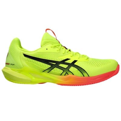 Baskets Asics Solution Speed FF 3 TERRE BATTUE Paris Jaune Noir