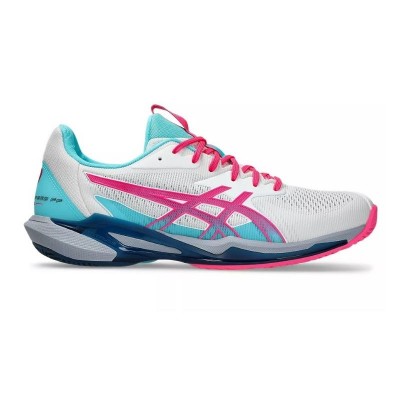 Tenis Asics Solution Speed FF 3 Padel Branco Rosa