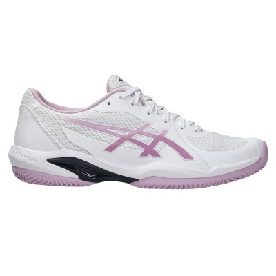 Tenis Asics Solution Swift FF 2 Clay Branco Rosa Ube Feminino