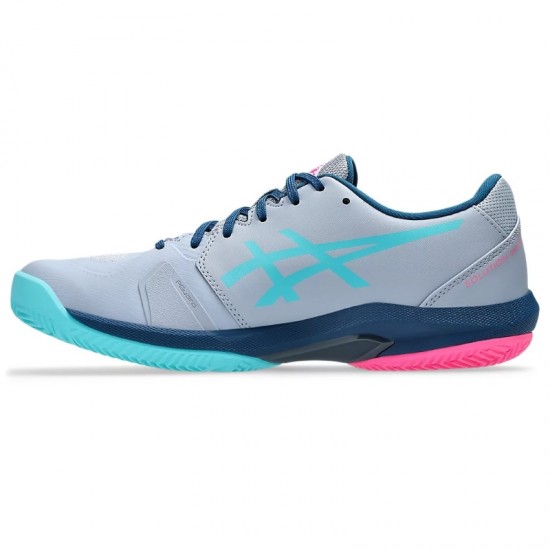 Tenis Asics Solution Swift FF 2 Padel Cinza Azul Mako