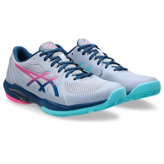 Baskets Asics Solution Swift FF 2 Padel Gris Bleu Mako