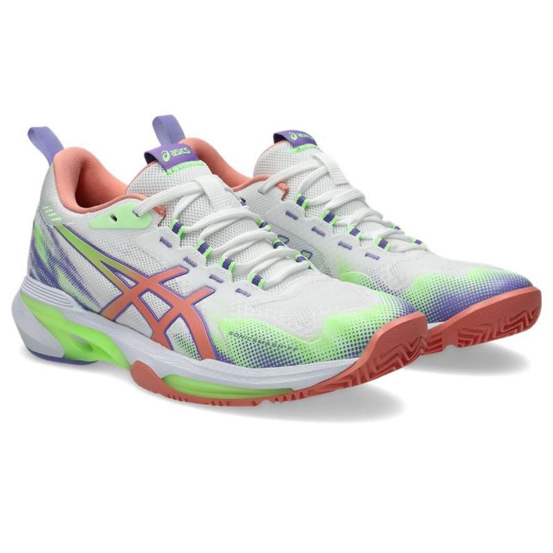 Asics Sonicsmash FF Baskets Blanches Rose Femmes