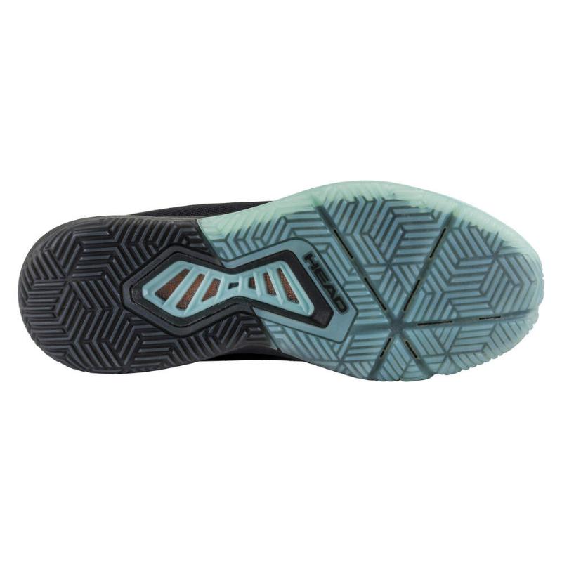 Sapatos femininos Head Motion Pro Padel Black Aqua