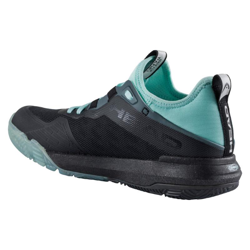Sapatos femininos Head Motion Pro Padel Black Aqua