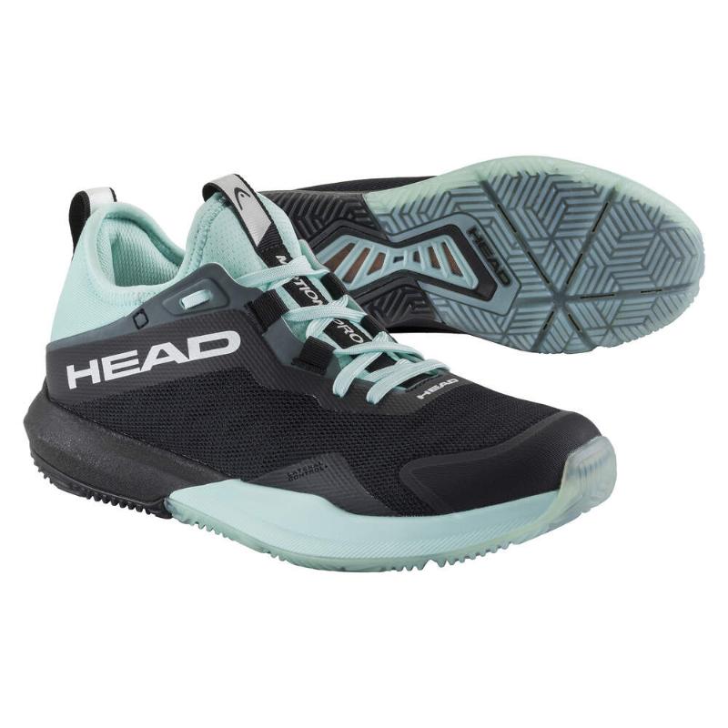 Sapatos femininos Head Motion Pro Padel Black Aqua