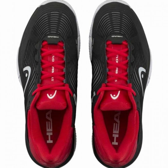 Head Revolt Pro 4.5 Clay Preto Sapatos Vermelhos
