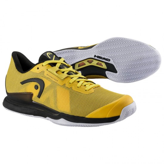 Head Sprint Pro 3.5 Clay Banana Black Shoes