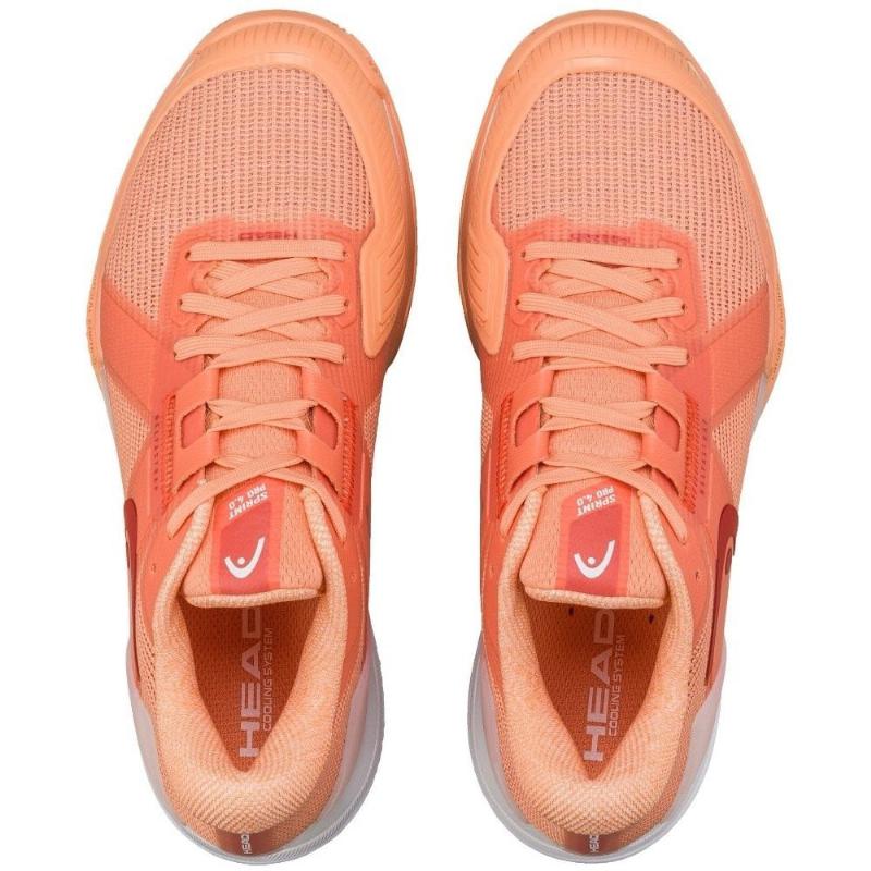 Zapatillas Head Sprint Pro 4.0 Clay Coral Blanco Mujer