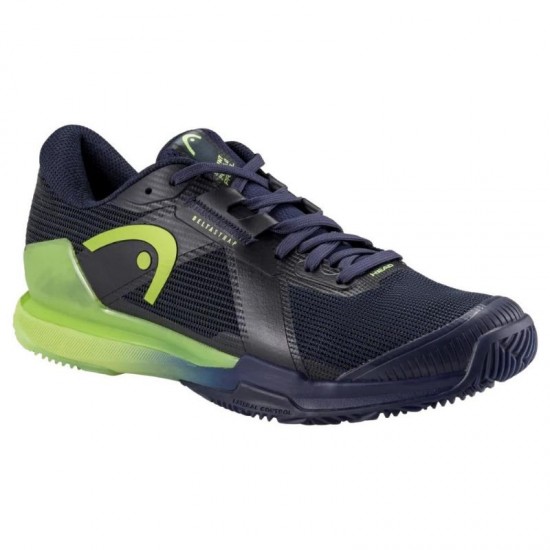 Head Sprint Pro 4.0 Padel Blu Navy Lime Sneakers