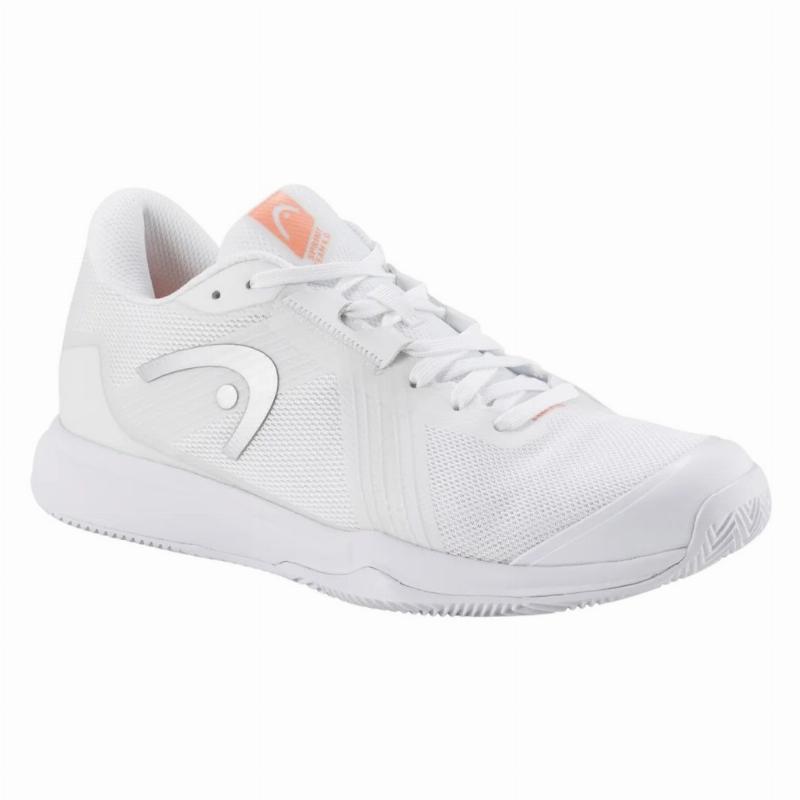 Zapatillas Head Sprint Team 4.0 Clay Blanco Coral Mujer