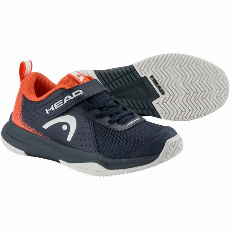 Head Sprint Velcro 4.0 Dark Blue Red Junior Sneakers