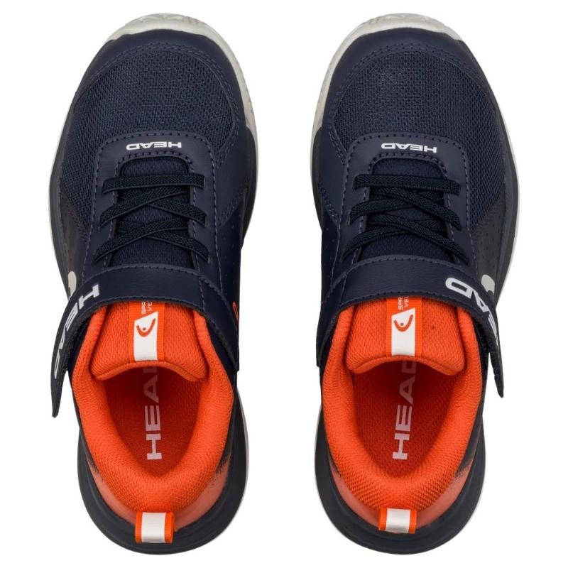 Head Sprint Velcro 4.0 Dark Blue Red Junior Sneakers
