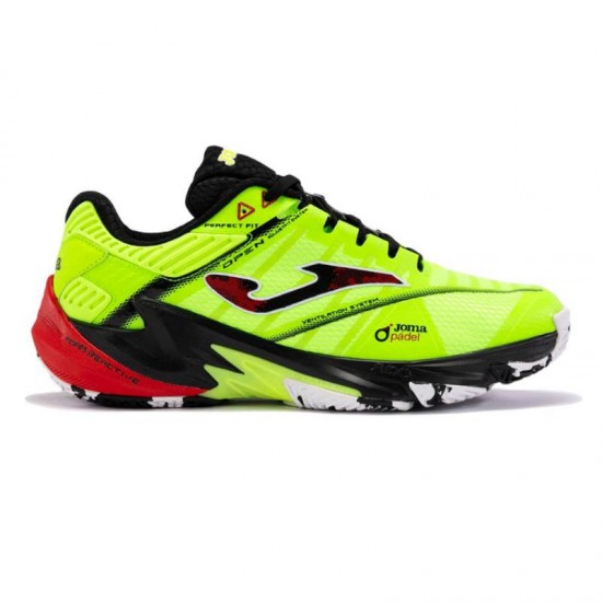 Tenis Joma Open 2411 Amarelo Fluorescente