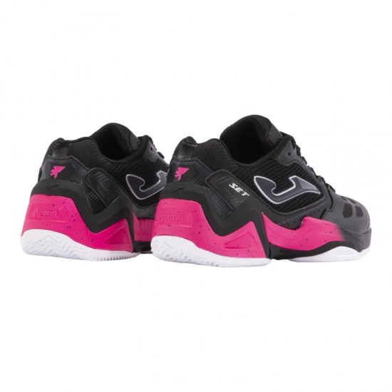 Tenis Joma Set 2401 Preto Fucsia Feminino