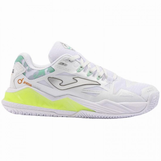 Joma Spin 2402 White Green Women''s Sneakers