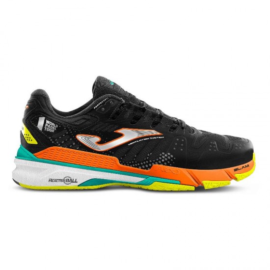 Joma Slam 2201 Black Orange Fluor Padel shoes