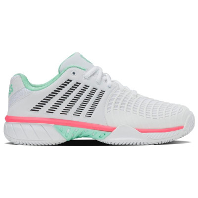 Tênis Kswiss Express Light 3 HB Clay Branco Menta Rosa Feminino