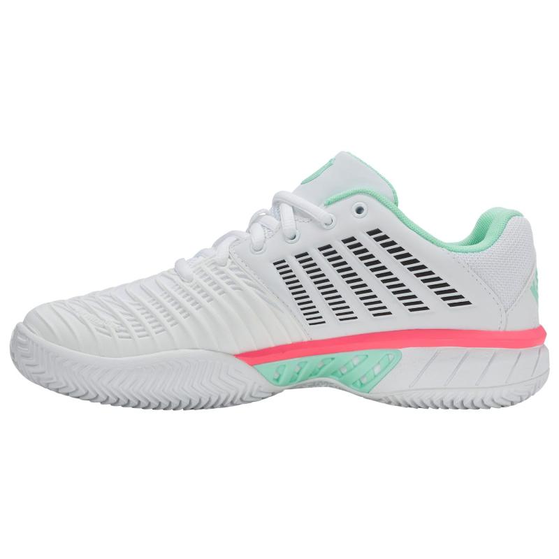Zapatillas Kswiss Express Light 3 HB Clay Blanco Menta Rosa Mujer