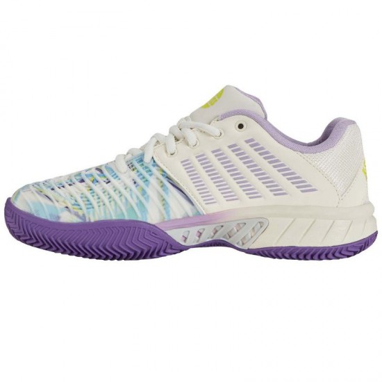 Baskets Femme Kswiss Express Light 3 HB Padel Blanc Violet