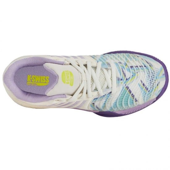 Baskets Femme Kswiss Express Light 3 HB Padel Blanc Violet