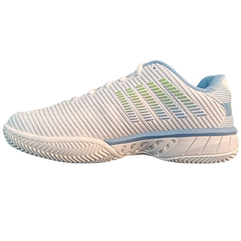 T?nis Kswiss Hypercourt Express 2 HB Clay Branco Azul Verde Feminino
