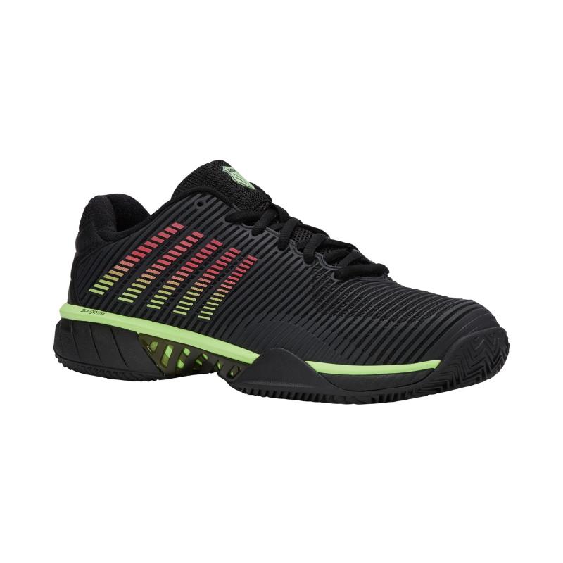 Zapatillas Kswiss Hypercourt Express 2 HB Argila Negro Verde Neon