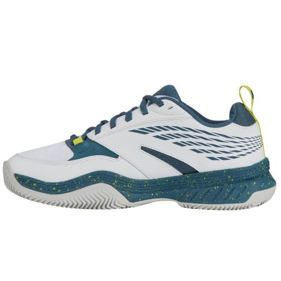 Kswiss Speedex Padel Sneakers Bianche Verde Acqua Indiano